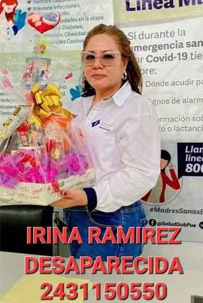 Ayuda para localizar a Irina Ramírez, salió a trabajar a la Casa de la Salud en Chietla
