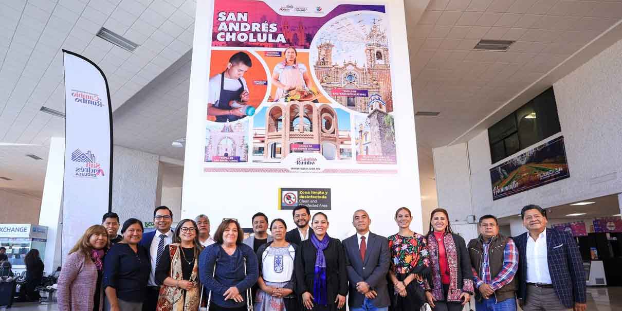 San Andr S Cholula Brilla En El Aeropuerto Internacional De Puebla Con