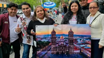 Poblanos en Nueva York conmemoraron la Batalla de Puebla 