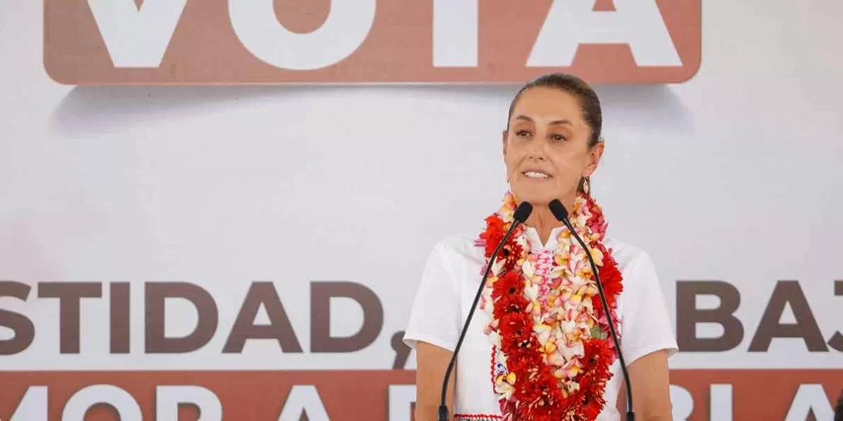 Claudia Sheinbaum regresará a Puebla; INE no ha exhortado al voto