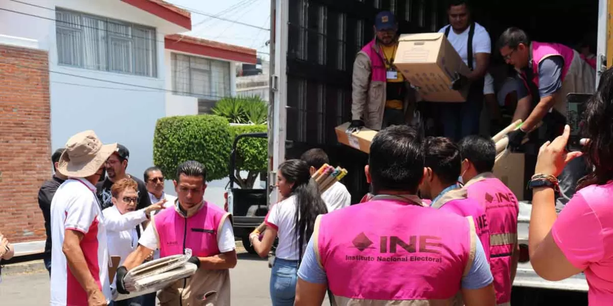 El INE Puebla recibió más de un millón de boletas para la elección federal 