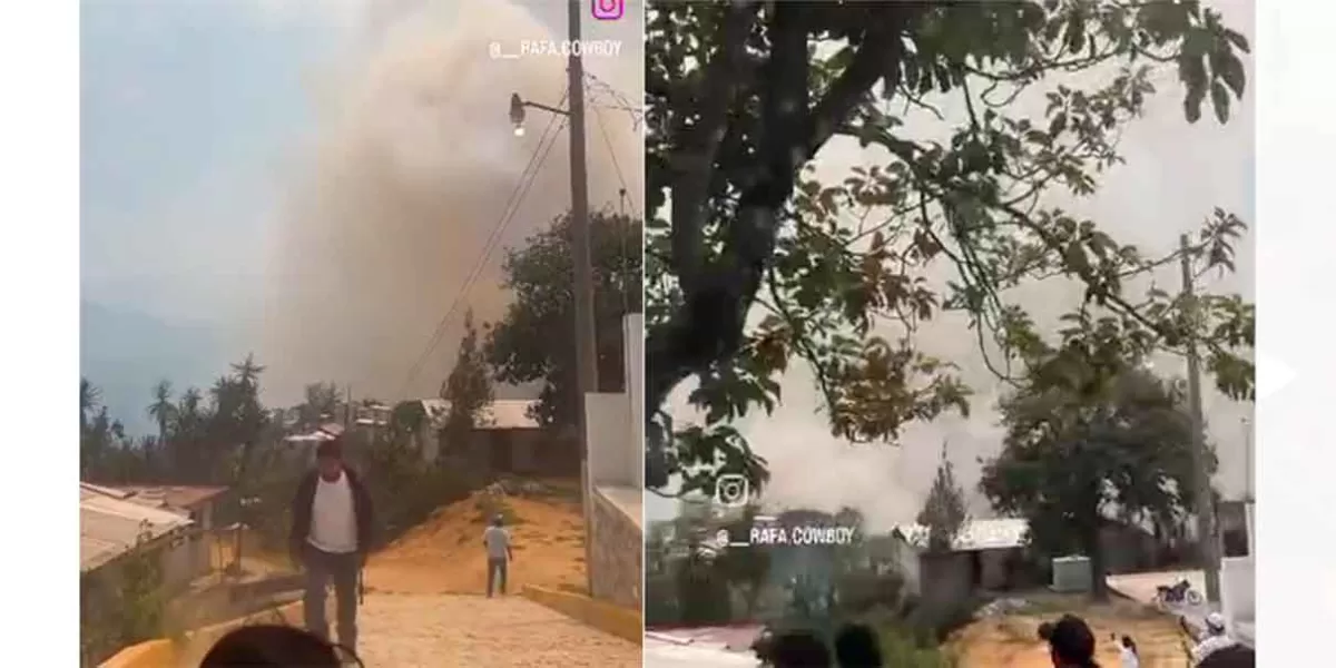 Incendio en cerro de Quimixtlán causa terror entre habitantes