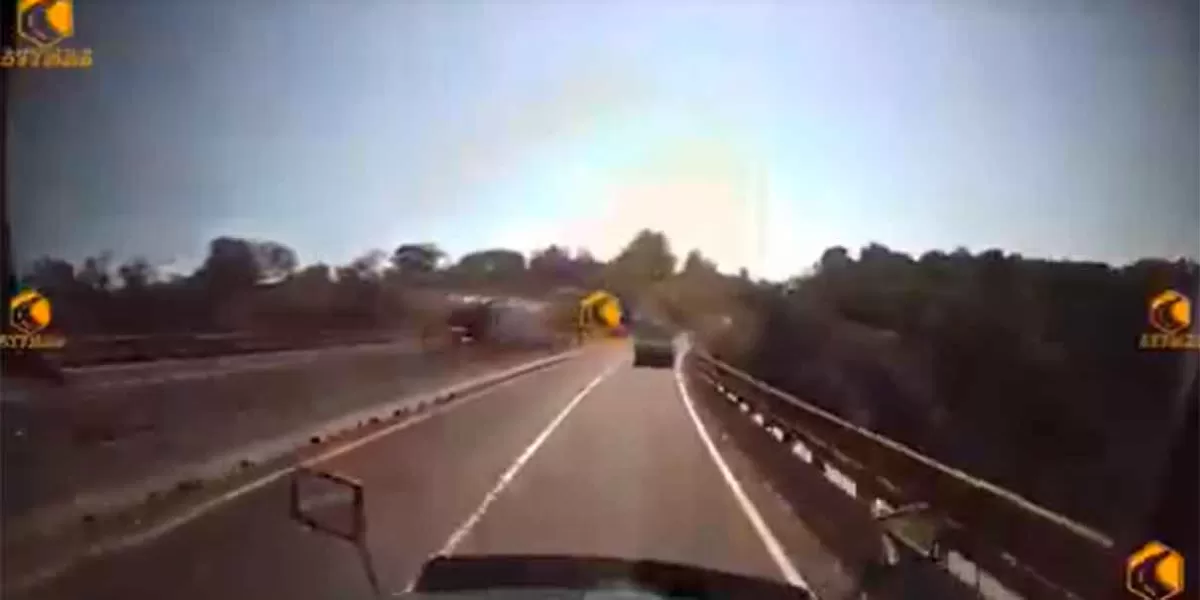 VIDEO. “Échales el tráiler”, conductor sufre asalt0 en Arco Norte”