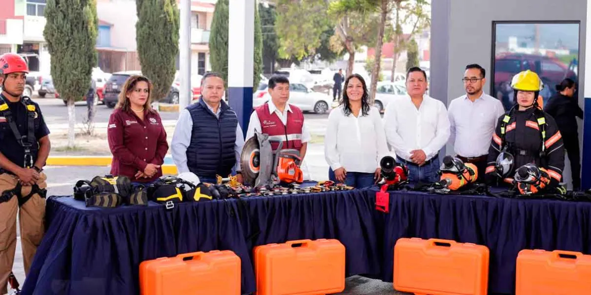 Fortalece Lupita Cuautle a cuerpos de emergencia para salvaguardar vidas en San Andrés Cholula