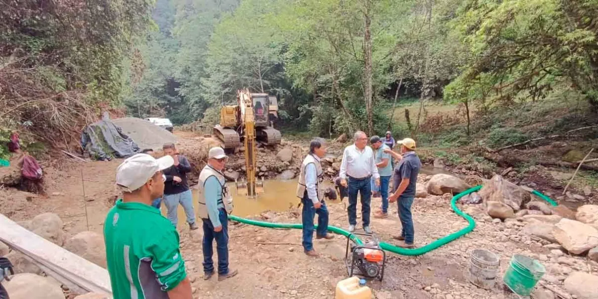 Bajo supervisión de CEAS varias obras hídricas en Huauchinango