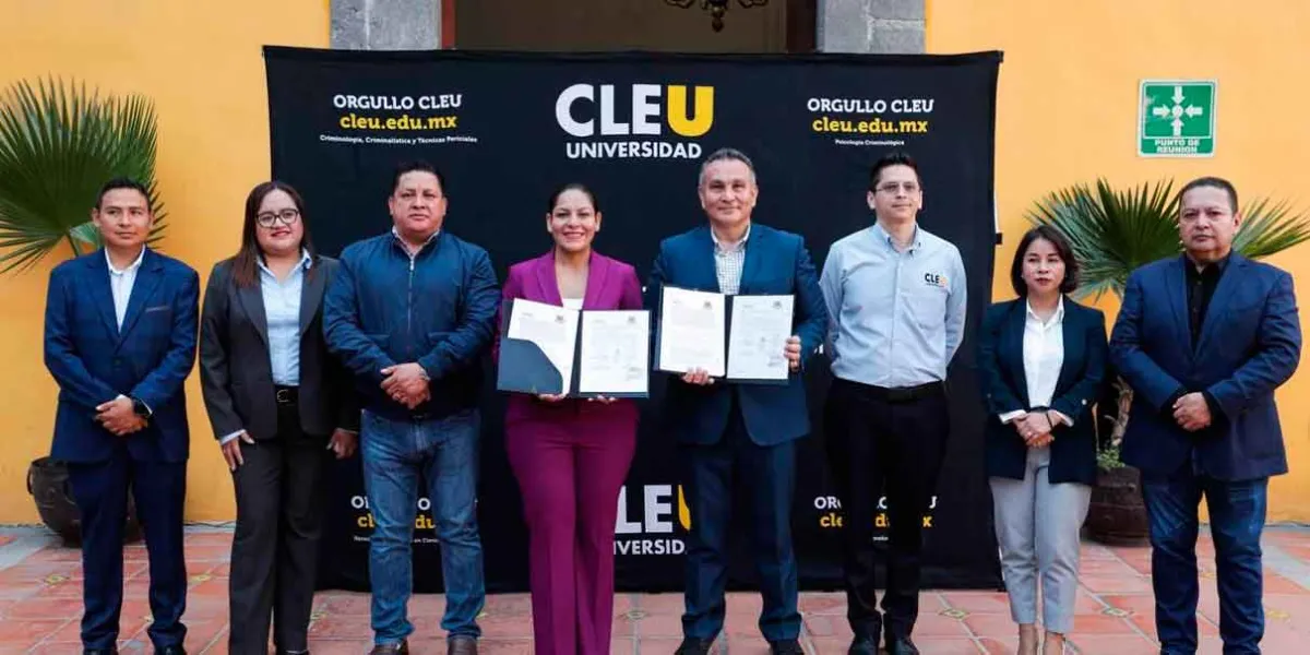 Signan San Andrés Cholula y CLEU convenio de colaboración en beneficio de la seguridad