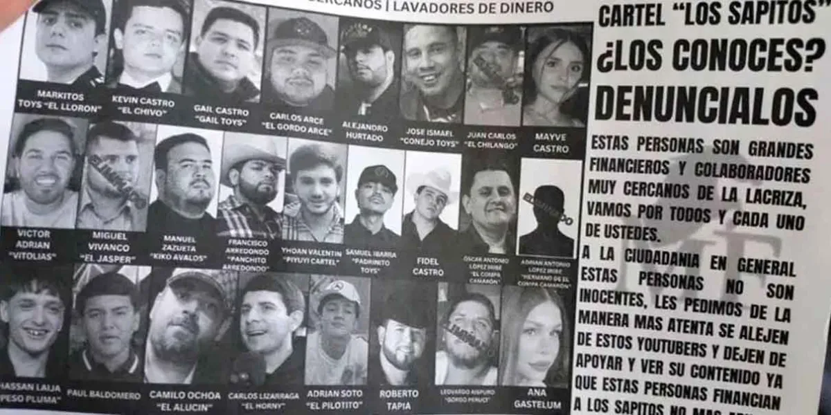 Influencers en la mira por presunto financiamiento a cárteles a través de redes sociales