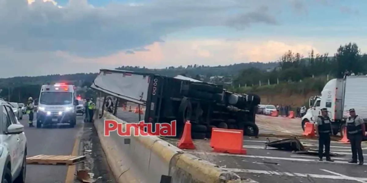 Fatal accidente en la autopista México-Puebla a la altura de Tlahuapan deja un muerto