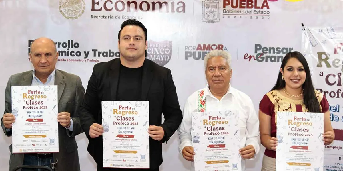 San Pedro Cholula recibirá Feria de Regreso a Clases Profeco 2025 para apoyar a familias