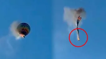 Pánico en el aire: globo aerostático se incendia y cae en Brasil dejando al menos 8 muertos