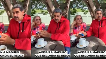 Critican a Maduro por ocultar un Rolex de 73 mil dólares durante mensaje político