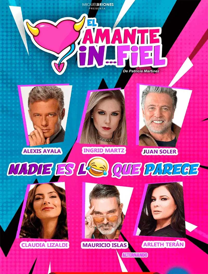 “El Amante Infiel” llega al Teatro Principal con Juan Soler e Ingrid Martz