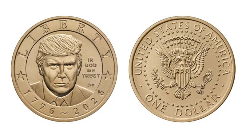 Joseph Menna diseñó la moneda con base en una fotografía de Daniel Torok.