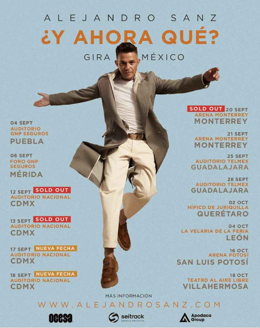 Alejandro Sanz presenta su nueva producción y gira de conciertos