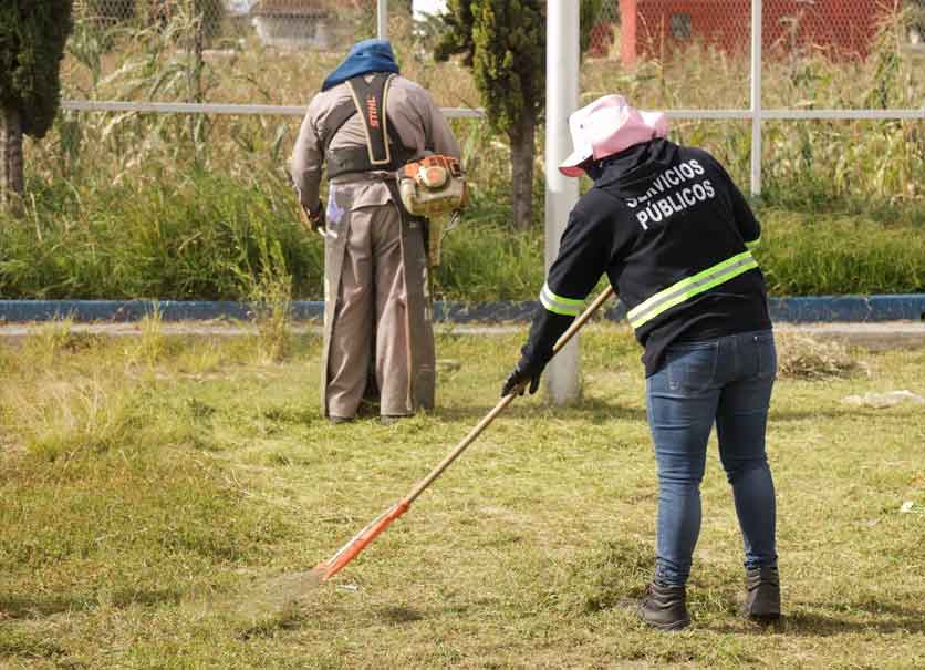 Arranca Guadalupe Cuautle con rehabilitación de espacios deportivos en San Andrés