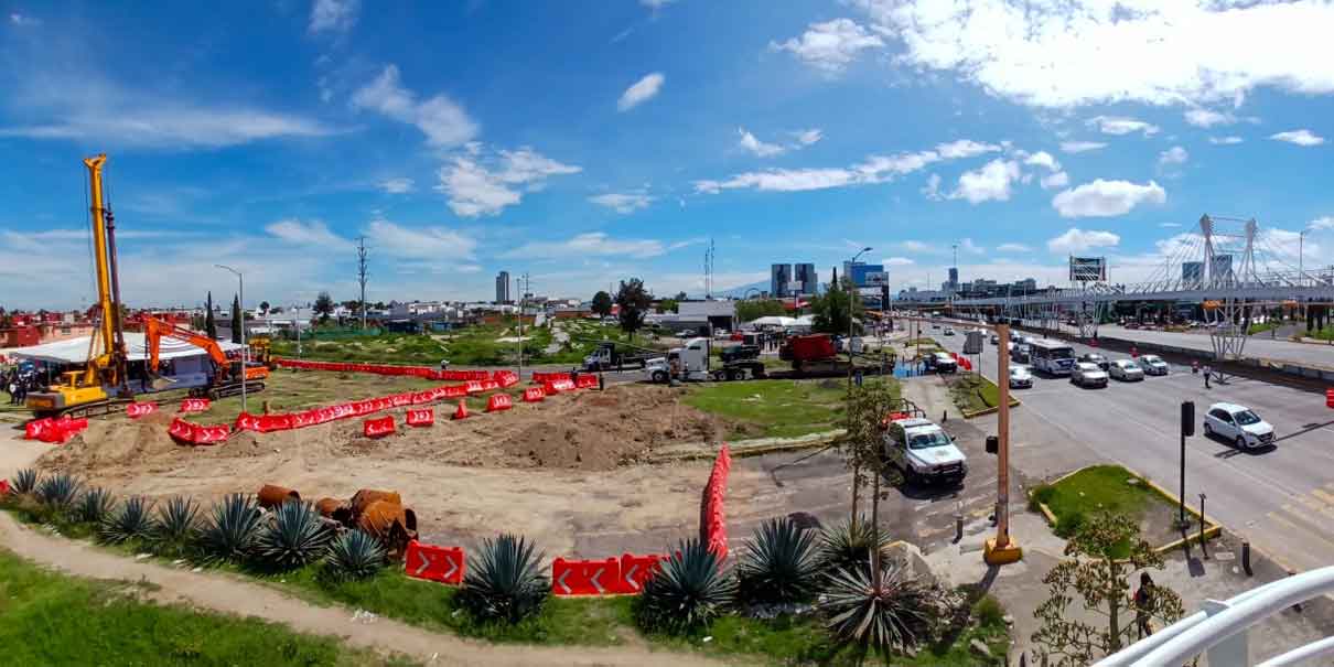 Arrancan obras viales en la Vía Atlixcáyotl para mejorar movilidad en la zona