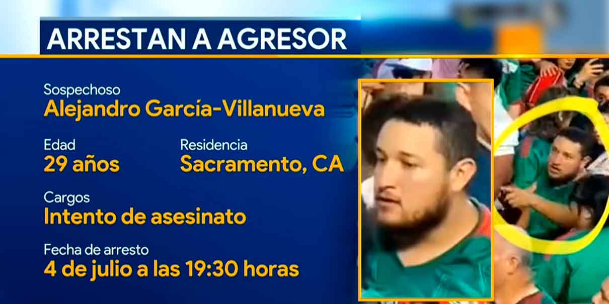 Arrestan al presunto agresor que apuñaló a otro hombre en partido de la Selección Mexicana