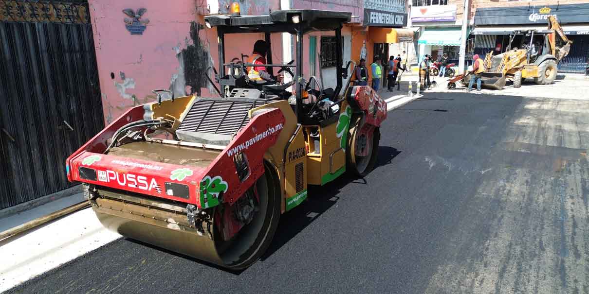 Avanza Gobierno de José Chedraui trabajos de pavimentación en la calle 2 Sur