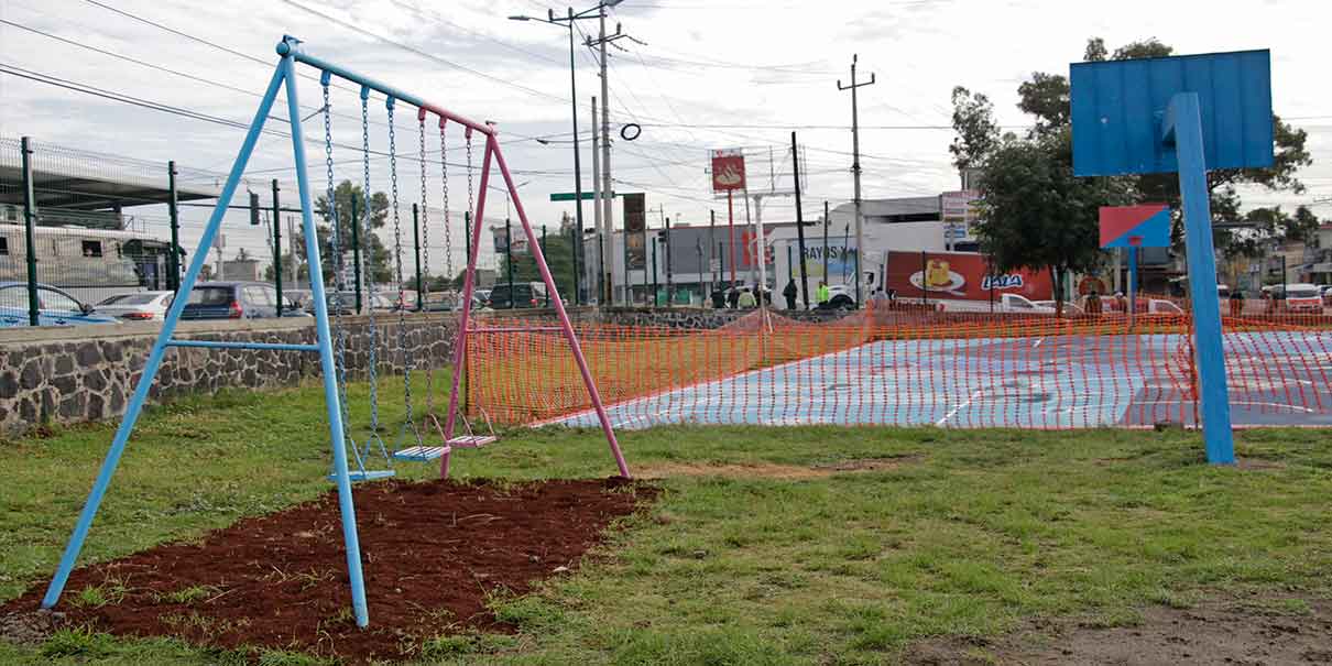 Supervisó Eduardo Rivera los trabajos de rescate del parque en la Popular Coatepec