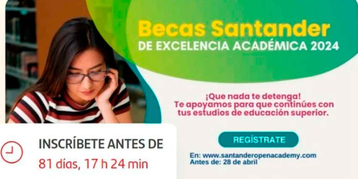 Beca Santander: abren fechas para registrarse y obtener 100 mil pesos