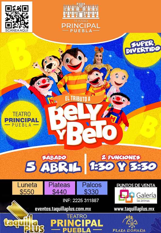 Para los niños llega a Puebla el espectáculo llamado “El Tributo a Bely y Beto”