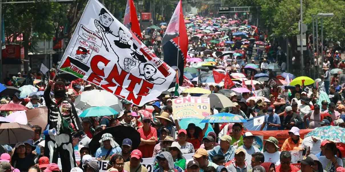 CNTE exige abrogación de Ley del ISSSTE; marchará este jueves a Palacio Nacional