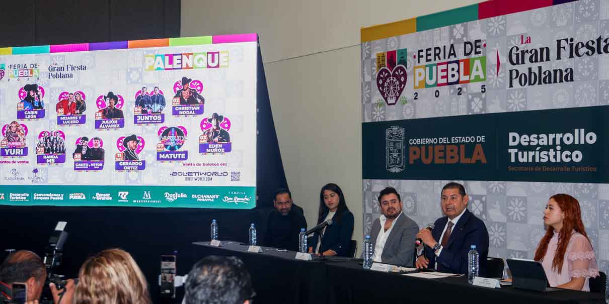 Christian Nodal, Carín León y Yuri encabezan cartelera del Palenque de Puebla 2025