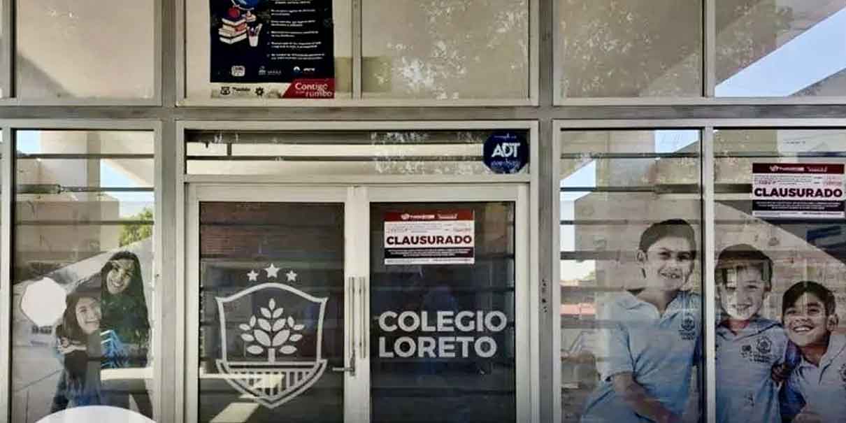 Por riesgo en sus instalaciones fue clausurado el Colegio Loreto