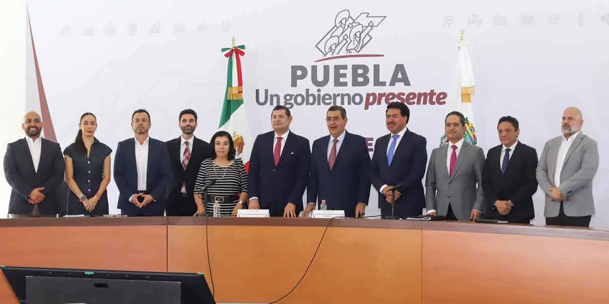 Con reunión de Sergio Salomón y Alejandro Armenta inicia la transición de gobierno