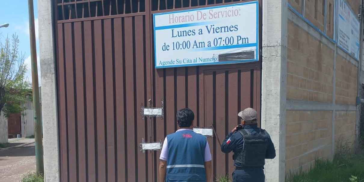 Operativo a talleres mecánicos en Puebla; clausuraron seis por incumplir normatividad