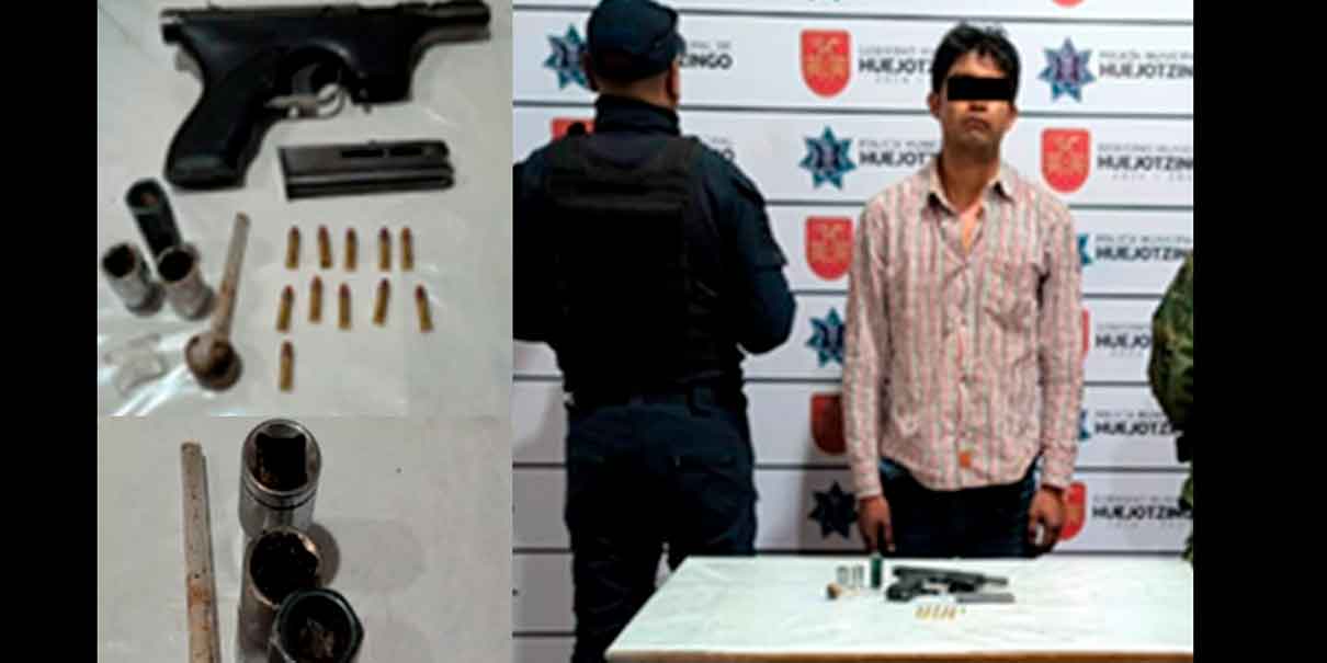 Detenidos en operativo de Huejotzingo