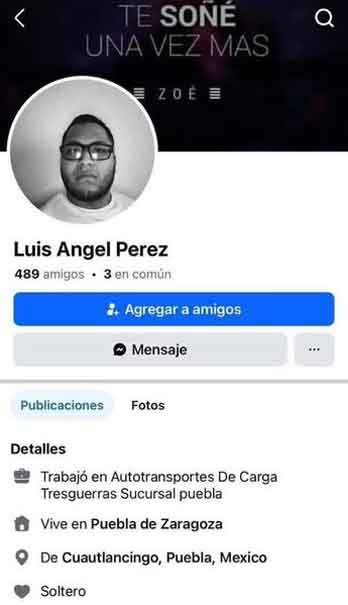 Difunden FOTO de Luis Ángel, presunto feminicida de la niña Génesis