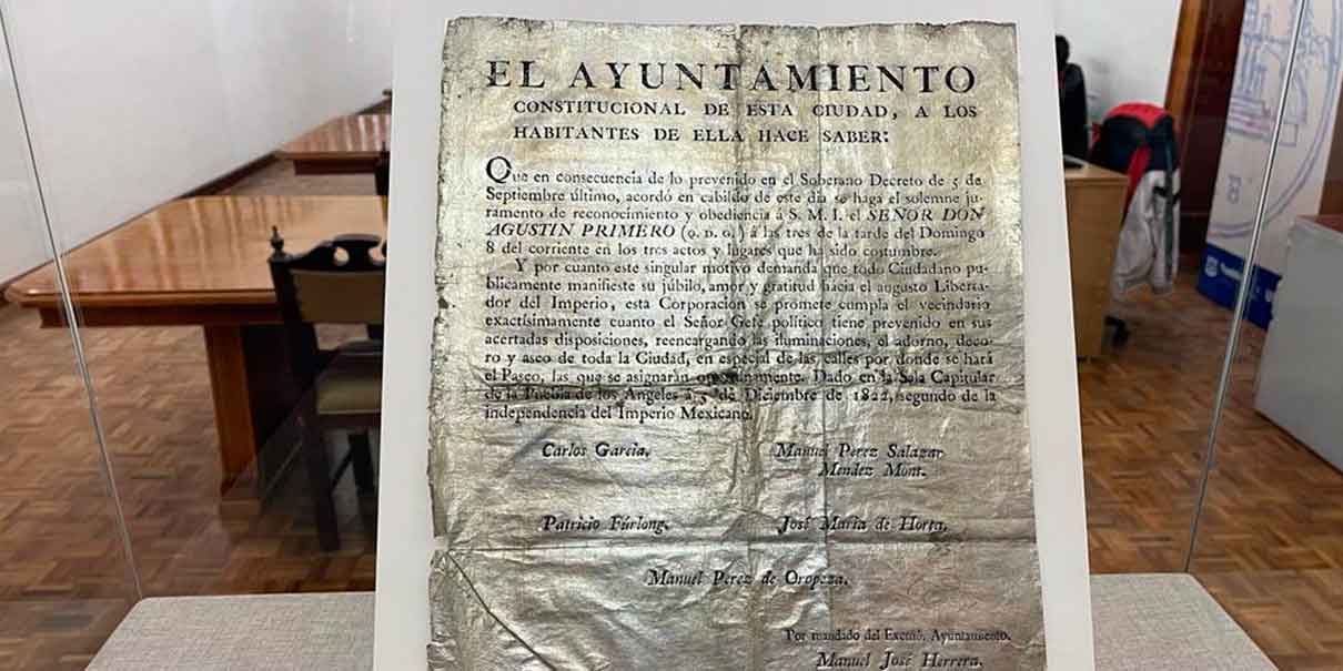 Lista la Exposición de Documentos Históricos “De la Independencia al Primer Imperio de México”