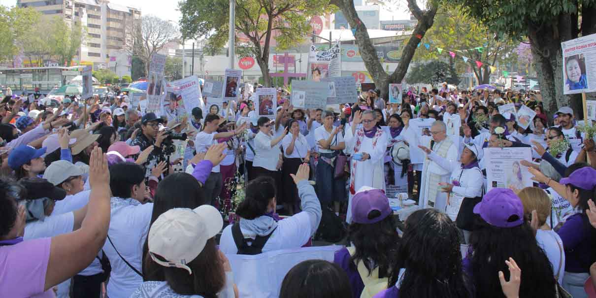 El 8M en Puebla: Mujeres marchan por la memoria de las desaparecidas y la lucha feminista