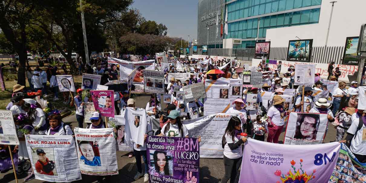 El 8M en Puebla: Mujeres marchan por la memoria de las desaparecidas y la lucha feminista