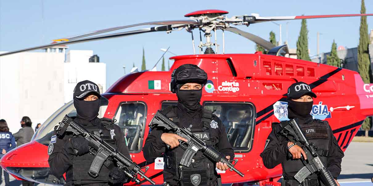 El helicóptero “Arcángel” reforzará la seguridad en Puebla capital