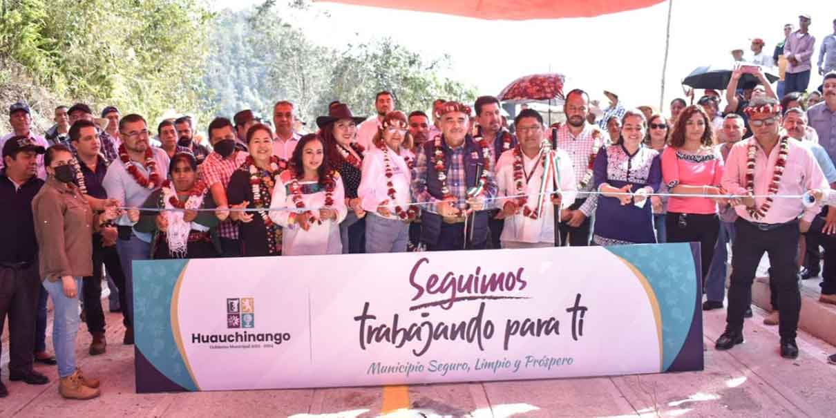Inauguran en Puebla la primera Carretera Artesanal Cuacuila-Xaltepec, en Huauchinango