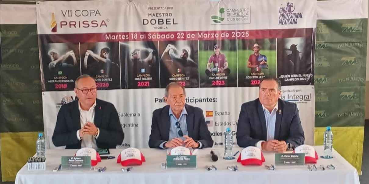 En Puebla, la Copa Prissa de Golf; participan 120 jugadores de 9 países