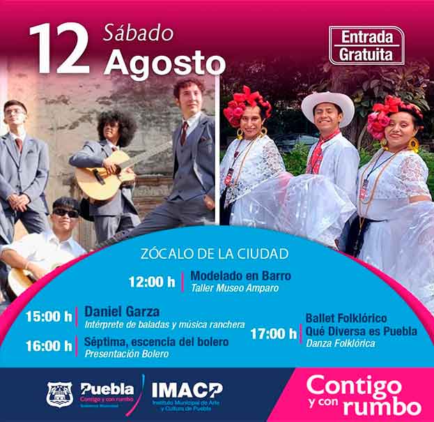 En Puebla capital hay música, danza, exposiciones y talleres todos los fines de semana