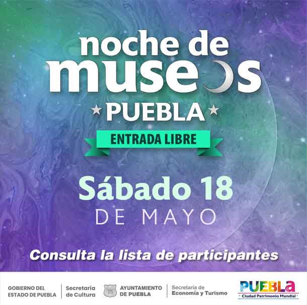Este 18 de mayo Noche de Museos en Puebla