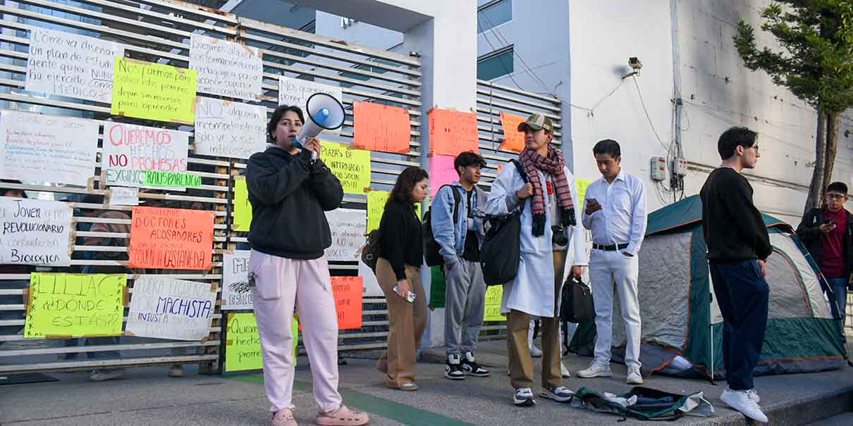 Protestas en Medicina BUAP