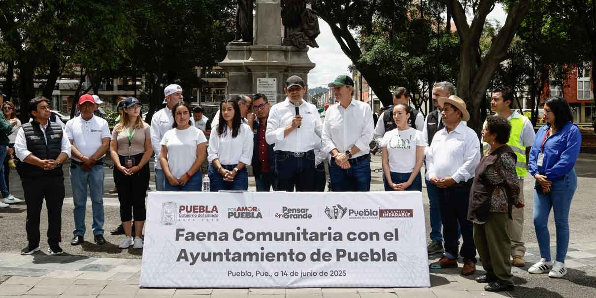 Armenta y Chedraui impulsan Faena Comunitaria número 25 y anuncian escuelas de fútbol en Puebla