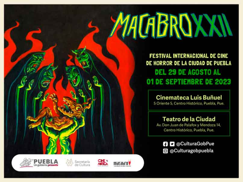 Festival de Cine “Macabro” en Puebla, con entrada gratuita