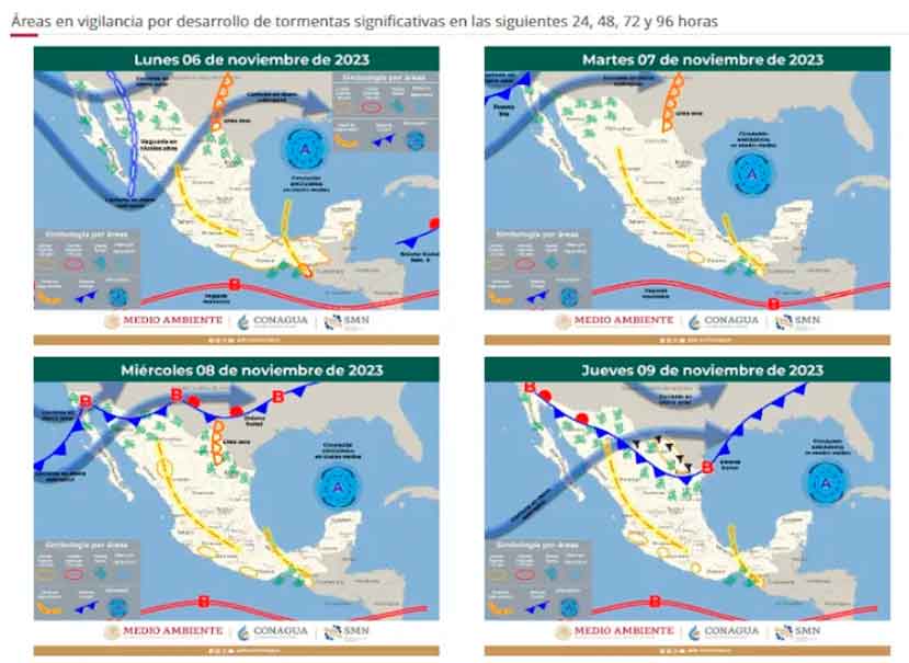 Frente frío 9 llega a México y habrá heladas, tormentas y granizo en estos estados
