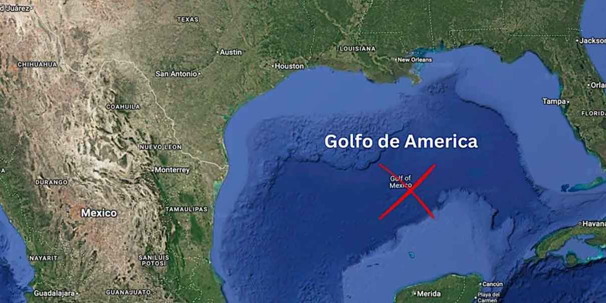 EU cambia oficialmente el nombre del Golfo de México por el de “Golfo de América”