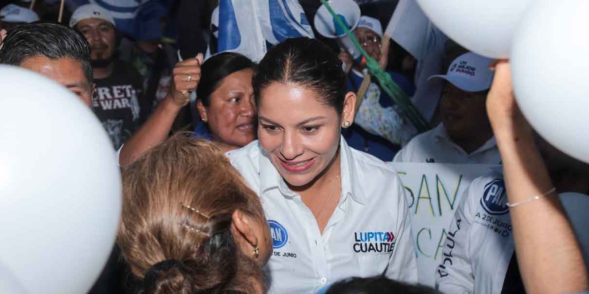 Guadalupe Cuautle cierra campaña ahora en San Antonio Cacalotepec