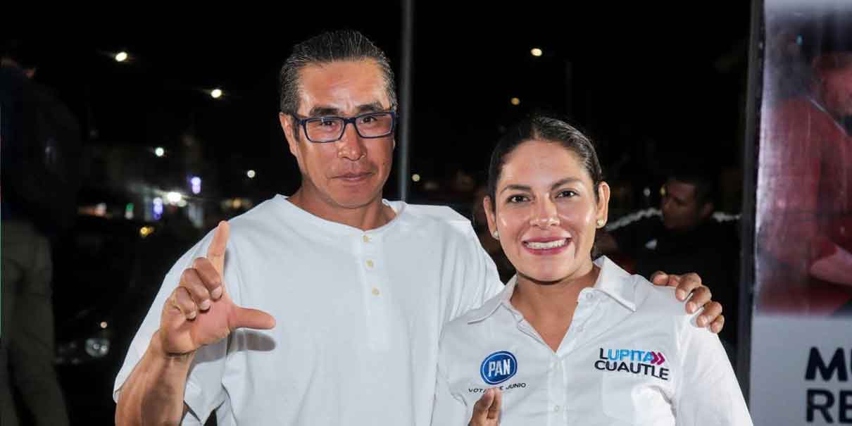 Guadalupe Cuautle cierra campaña en Lázaro Cárdenas en San Andrés Cholula