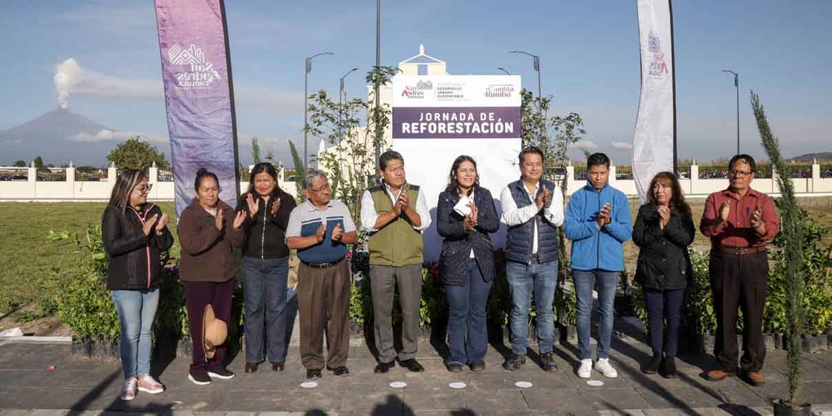 Guadalupe Cuautle arranca jornada de reforestación