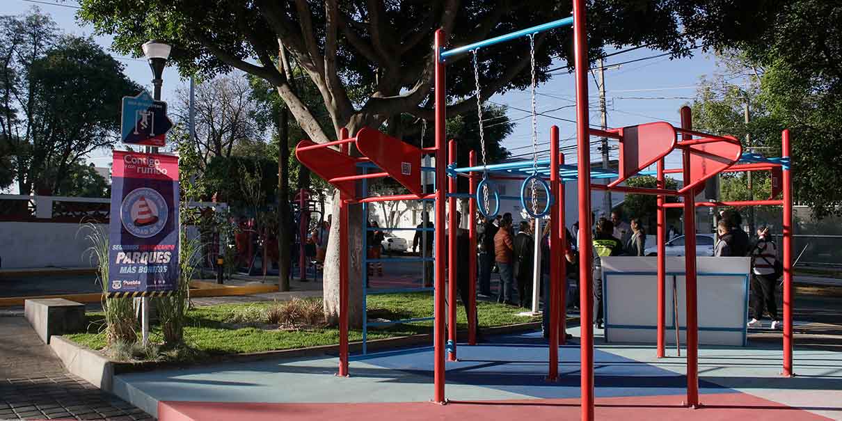 Habitantes de San Baltazar Campeche reciben parque renovado