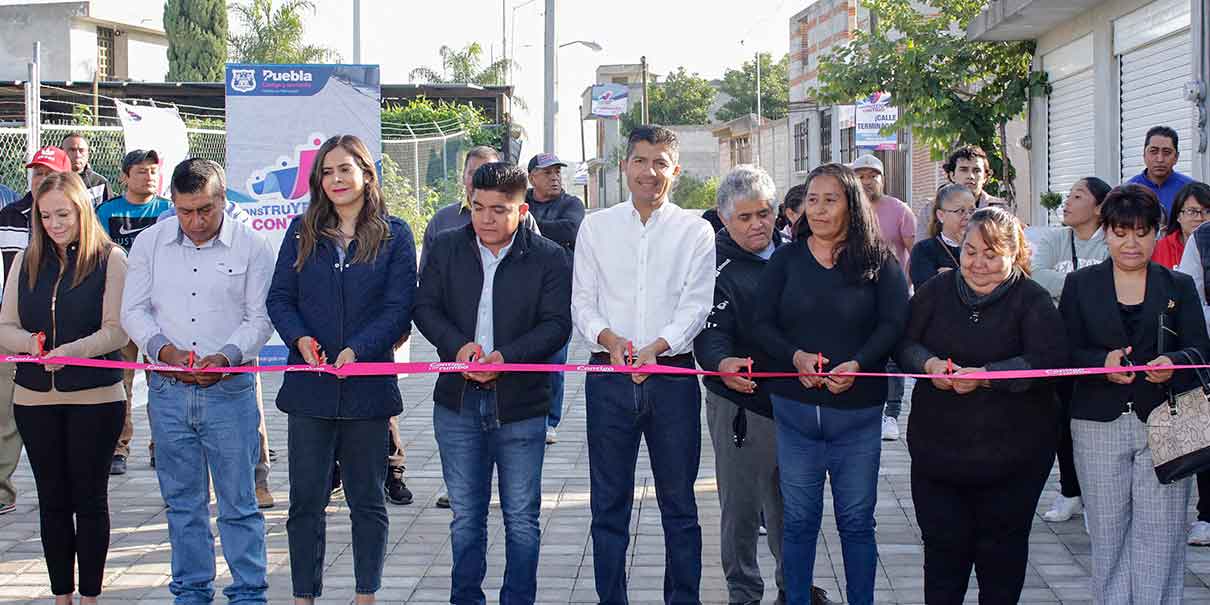 Construyendo Contigo terminó rehabilitación de tres calles en San Baltazar Tetela